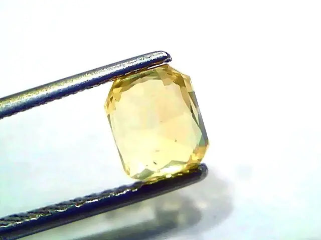 2.02 Ct GII Certified Unheated Untreated Natural Ceylon Yellow Sapphire