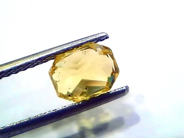 2.02 Ct GII Certified Unheated Untreated Natural Ceylon Yellow Sapphire AA