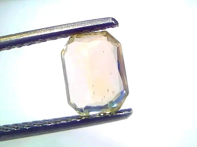 2.02 Ct IGI Certified Unheated Untreated Natural Ceylon Yellow Sapphire