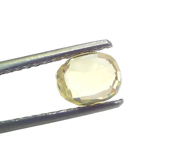 2.02 Ct GII Certified Unheated Untreated Natural Ceylon Yellow Sapphire - Venus Gems