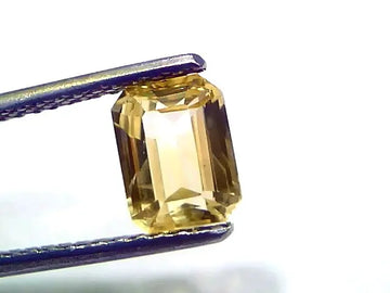 2.02 Ct GII Certified Unheated Untreated Natural Ceylon Yellow Sapphire AA