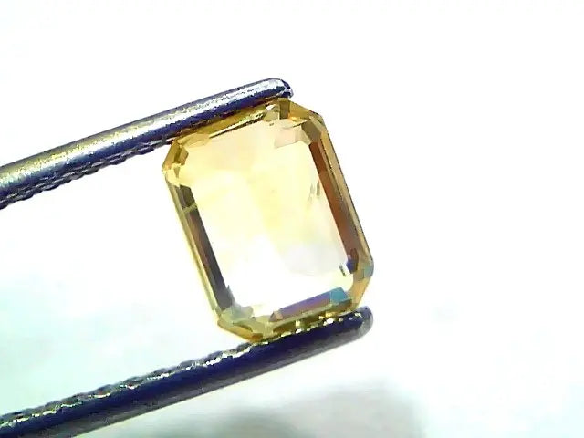 2.02 Ct GII Certified Unheated Untreated Natural Ceylon Yellow Sapphire AA