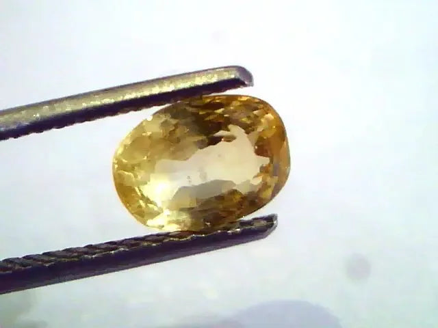 2.05 Ct Unheated Untreated Natural Ceylon Yellow Sapphire Pukhraj - Venus Gems
