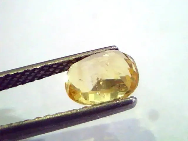 2.05 Ct Unheated Untreated Natural Ceylon Yellow Sapphire Pukhraj - Venus Gems