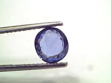2.04 Ct Unheated Untreated Natural Ceylon Blue Sapphire Neelam - Venus Gems