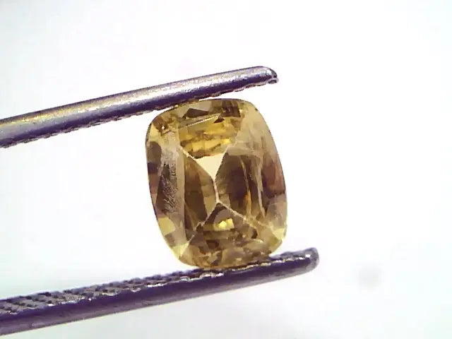 2.04 Ct Unheated Untreated Natural Ceylon Yellow Sapphire Pukhraj
