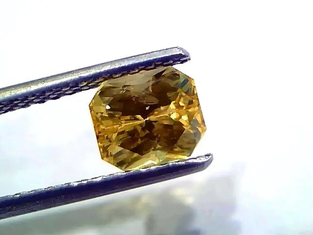 2.03 Ct GII Certified Unheated Untreated Natural Ceylon Yellow Sapphire AAAA