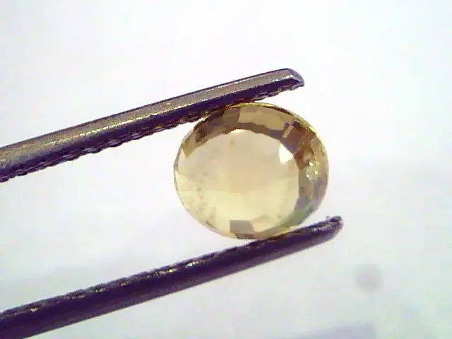 2.05 Ct 3.4 ratti Unheated Untreated Natural Ceylon Yellow Sapphire