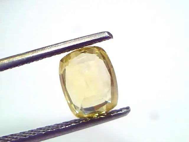2.04 Ct Unheated Untreated Natural Ceylon Yellow Sapphire Pukhraj
