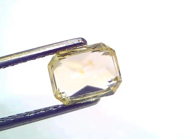 2.04 Ct Certified Unheated Untreated Natural Ceylon Yellow Sapphire Gems
