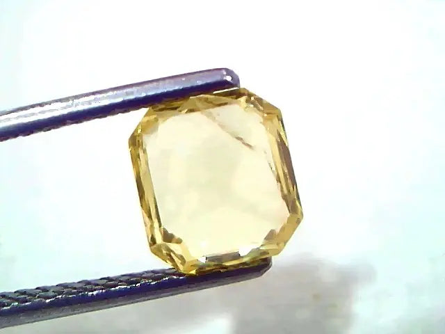 2.03 Ct IGI Certified Unheated Untreated Natural Ceylon Yellow Sapphire
