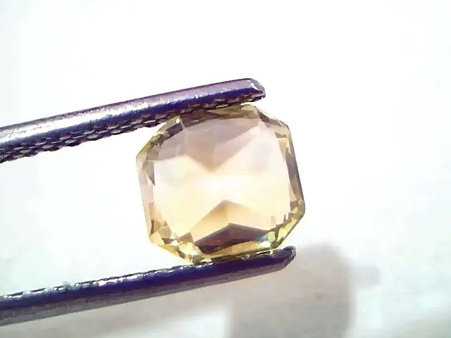 2.03 Ct GII Certified Unheated Untreated Natural Ceylon Yellow Sapphire AAAA