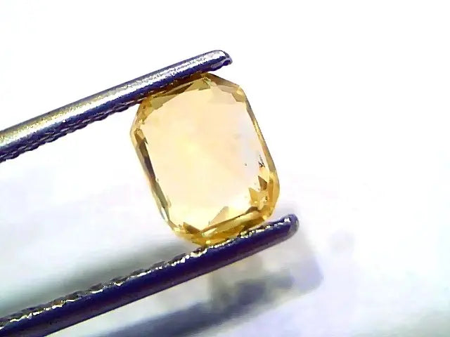 2.03 Ct GII Certified Unheated Untreated Natural Ceylon Yellow Sapphire AAA