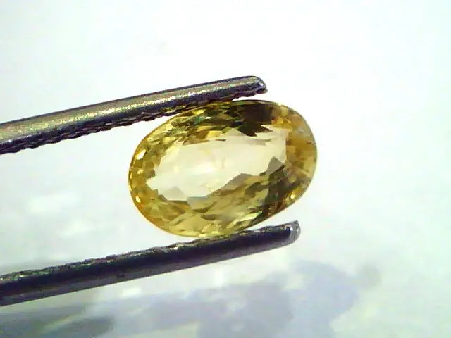 2.05 Ct Unheated Untreated Natural Ceylon Yellow Sapphire AAA