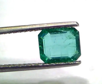 2.04 Ct Untreated Natural Zambian Emerald Gemstone Panna Gems AAAAA