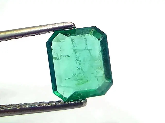 2.04 Ct IGI Certified Untreated Natural Zambian Emerald Gemstone AAA