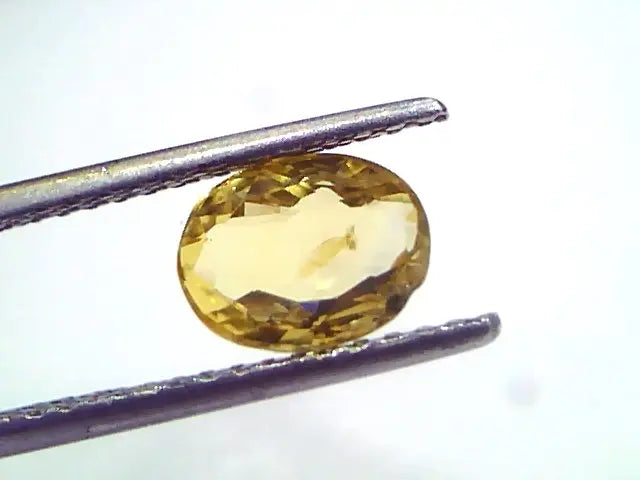 2.05 Ct Unheated Untreated Natural Ceylon Yellow Sapphire Pukhraj