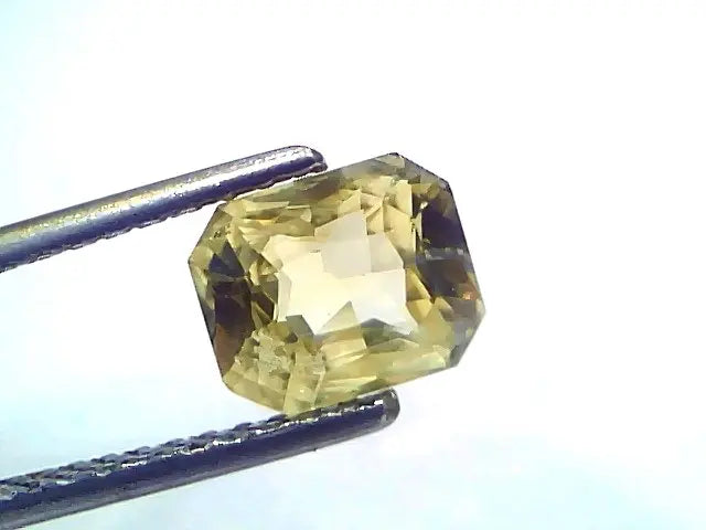 2.03 Ct Certified Unheated Untreated Natural Ceylon Yellow Sapphire Gems