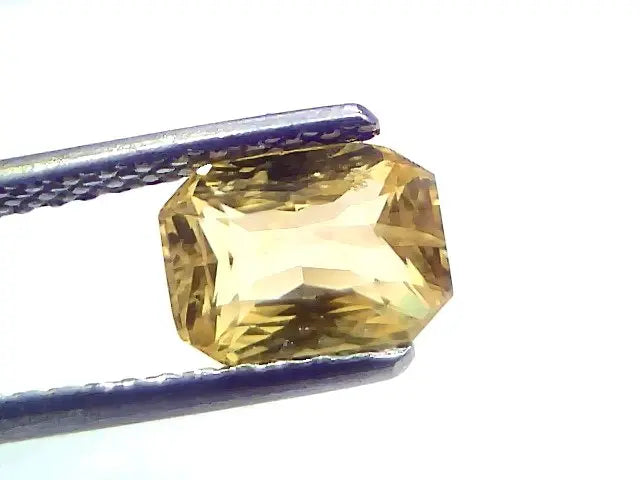 2.04 Ct GII Certified Unheated Untreated Natural Ceylon Yellow Sapphire AAA