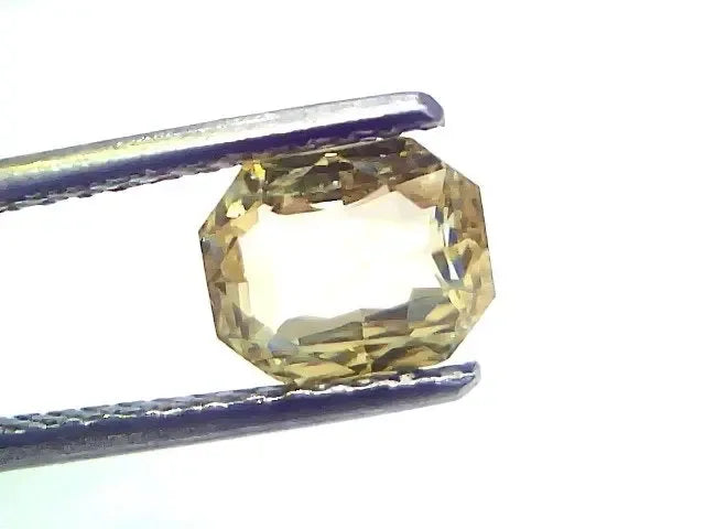 2.04 Ct GII Certified Unheated Untreated Natural Ceylon Yellow Sapphire AA - Venus Gems