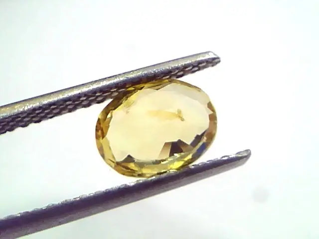 2.05 Ct Unheated Untreated Natural Ceylon Yellow Sapphire Pukhraj