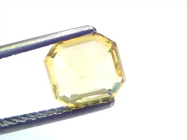 2.04 Ct GII Certified Unheated Untreated Natural Ceylon Yellow Sapphire AAA