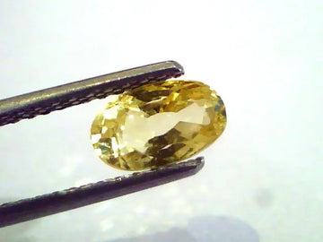 2.03 Ct Unheated Untreated Natural Ceylon Yellow Sapphire AAA