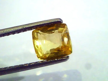 2.05 Ct Unheated Untreated Natural Ceylon Yellow Sapphire AAAAA