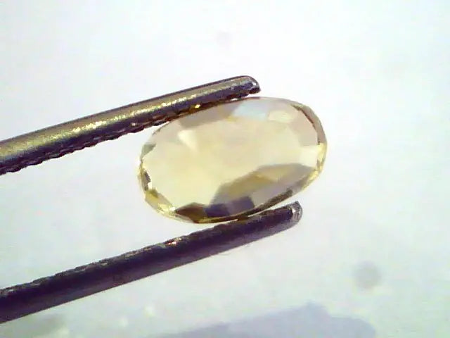 2.03 Ct Unheated Untreated Natural Ceylon Yellow Sapphire AAA