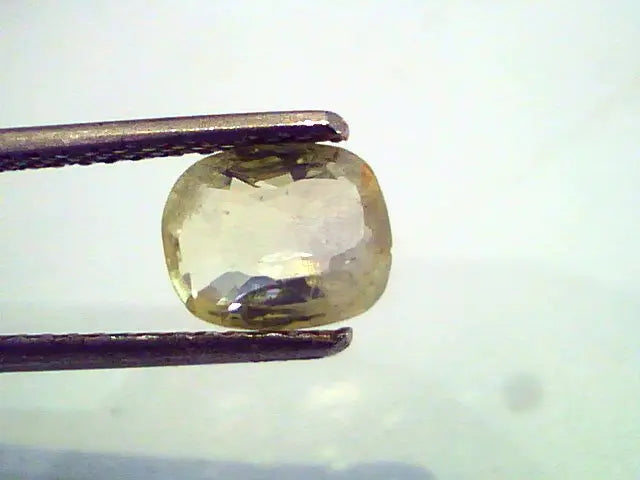 2.01 Ct Unheated Untreted Natural Ceylon Yellow Sapphire/Pukhraj