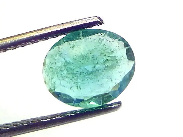 2.12 Ct Certified Untreated Natural Zambian Emerald Gemstones