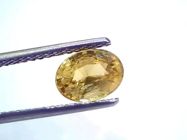 2.02 Ct Certified Unheated Untreated Natural Ceylon Yellow Sapphire
