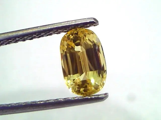 2.05 Ct Unheated Untreated Natural Ceylon Yellow Sapphire Pukhraj AAA