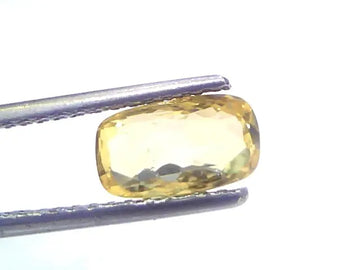 2.05 Ct GII Certified Unheated Untreated Natural Ceylon Yellow Sapphire