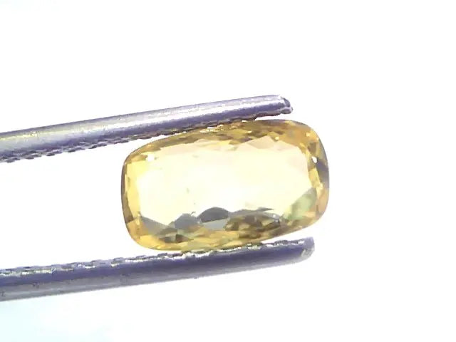 2.05 Ct GII Certified Unheated Untreated Natural Ceylon Yellow Sapphire