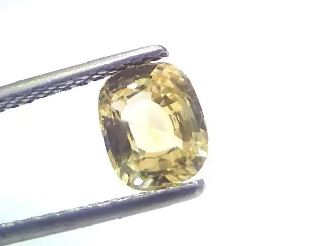 2.05 Ct GII Certified Unheated Untreated Natural Ceylon Yellow Sapphire - Venus Gems