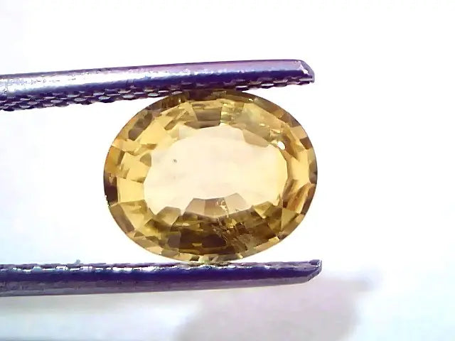 2.05 Ct IGI Certified Unheated Untreated Natural Ceylon Yellow Sapphire