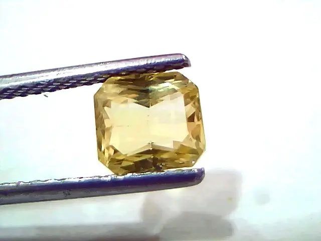 2.05 Ct IGI Certified Unheated Untreated Natural Ceylon Yellow Sapphire