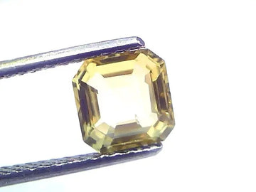 2.05 Ct GII Certified Unheated Untreated Natural Ceylon Yellow Sapphire AAA