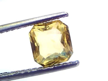 2.05 Ct GII Certified Unheated Untreated Natural Ceylon Yellow Sapphire AAA