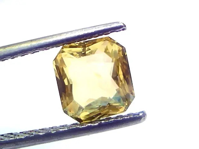 2.05 Ct GII Certified Unheated Untreated Natural Ceylon Yellow Sapphire AAA