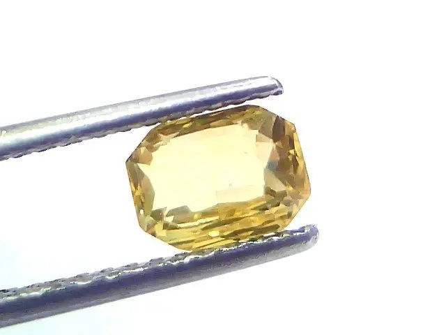 2.05 Ct GII Certified Unheated Untreated Natural Ceylon Yellow Sapphire AAA