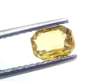 2.05 Ct GII Certified Unheated Untreated Natural Ceylon Yellow Sapphire AAA