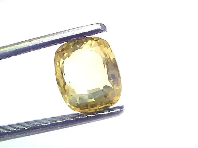 2.05 Ct GII Certified Unheated Untreated Natural Ceylon Yellow Sapphire - Venus Gems