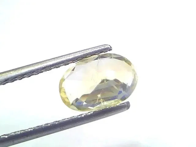 2.08 Ct Certified Unheated Untreated Natural Ceylon Yellow Sapphire - Venus Gems