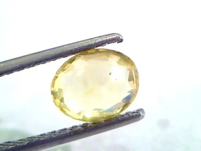 2.07 Ct Unheated Untreated Natural Ceylon Yellow Sapphire/Pukhraj