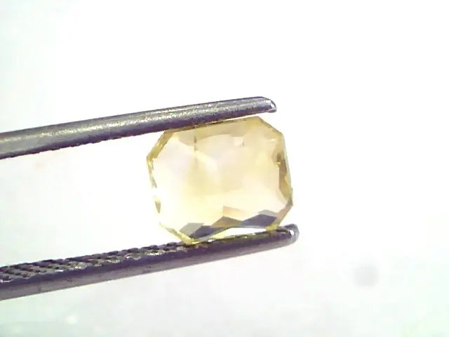 2.05 Ct Unheated Untreated Natural Ceylon Yellow Sapphire Pukhraj