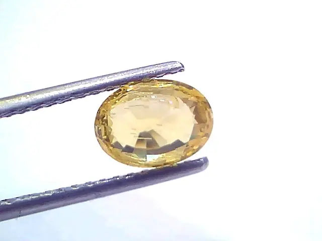 2.02 Ct Certified Unheated Untreated Natural Ceylon Yellow Sapphire
