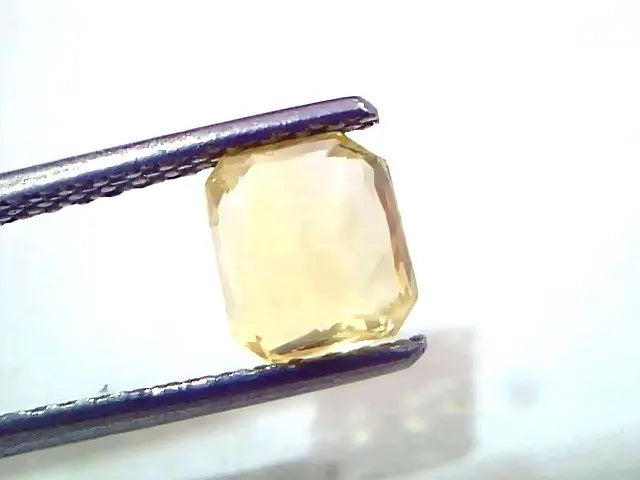 2.05 Ct IGI Certified Unheated Untreated Natural Ceylon Yellow Sapphire