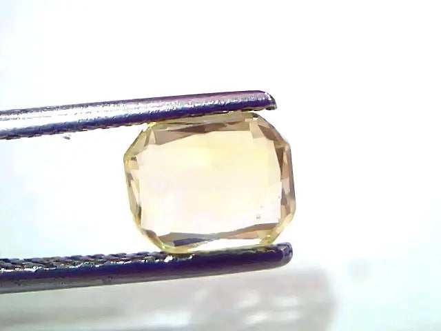 2.05 Ct IGI Certified Unheated Untreated Natural Ceylon Yellow Sapphire